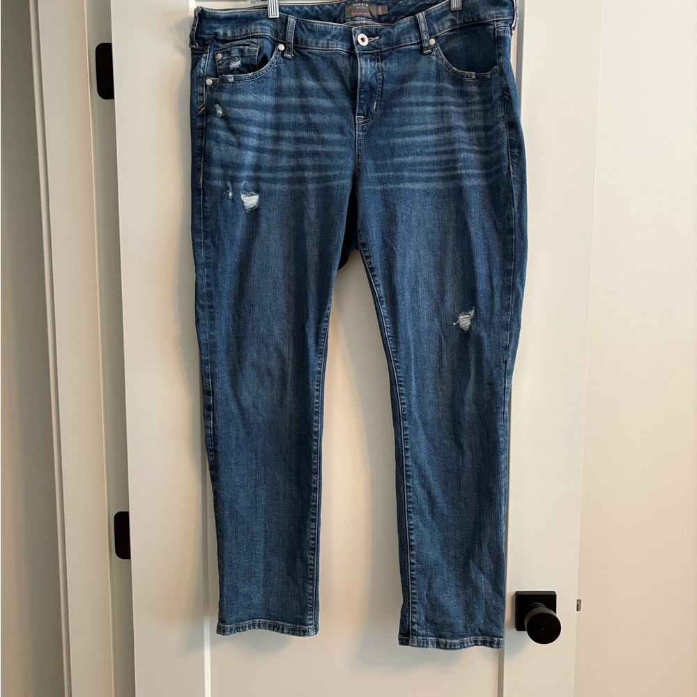 Torrid Blue Straight Leg Jeans
